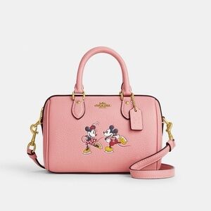 Disney X Coach Mini Rowan Crossbody With Ice Skate Motif CN030 NWT